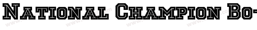 National Champion Bo字体转换